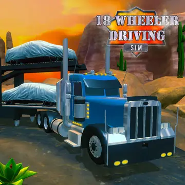 18 Wheeler Driving Sim لعبة قيادة الشاحنات المجانية عبر الإنترنت