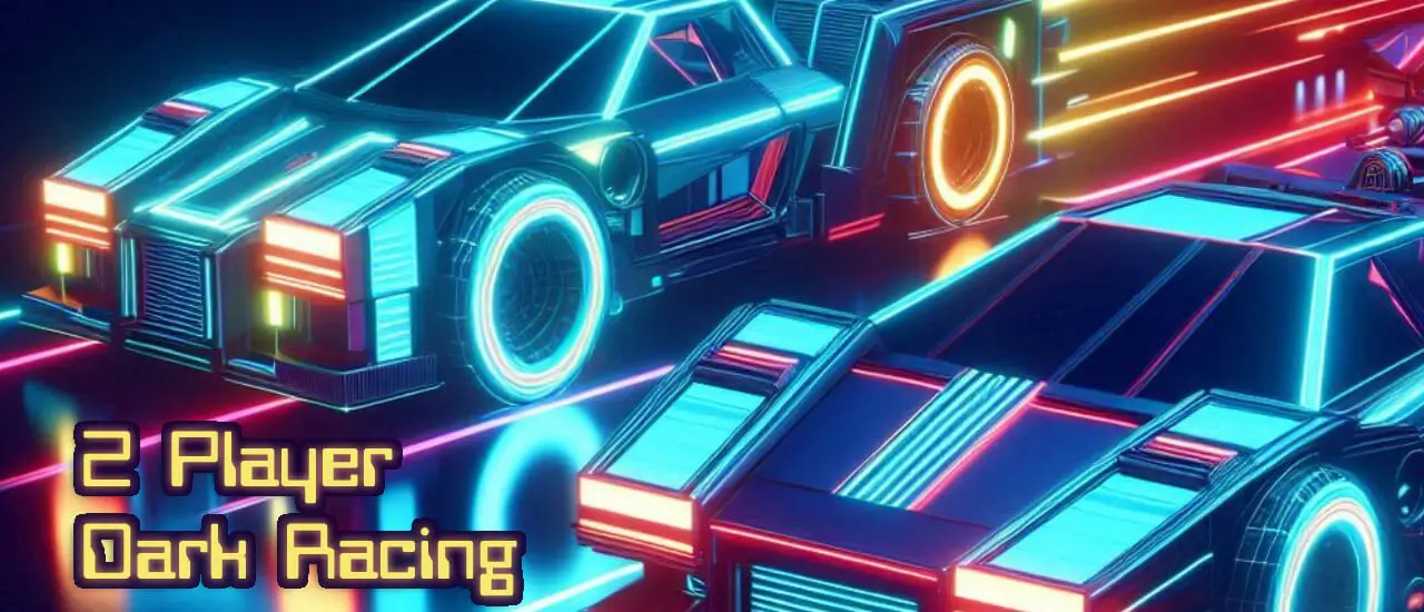 2 Player Dark Racing لعبة سباق سيارات ثنائية اللاعبين مجاناً