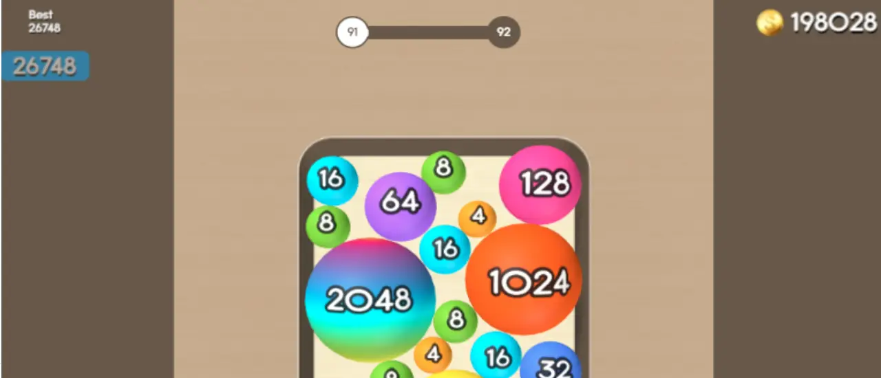 2048 Balls - Jogo de Mesclar Bolas Grátis Online