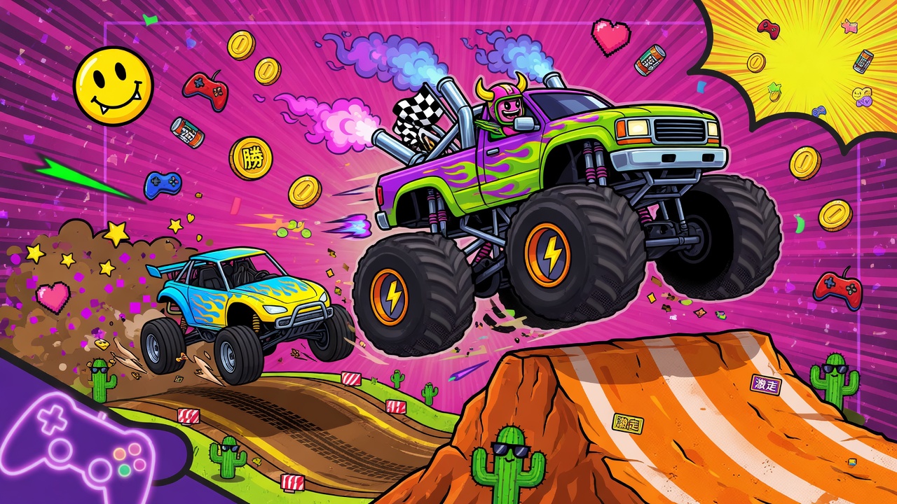 xtreme monster truck & offroad fun game