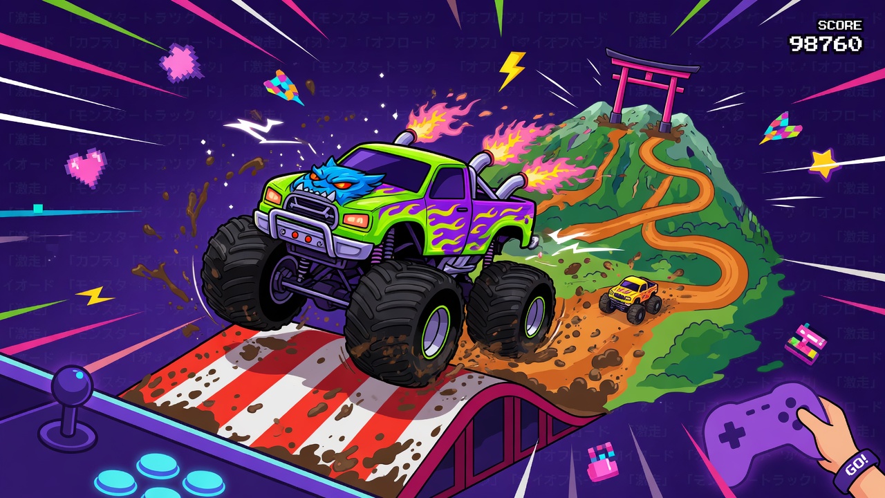 xtreme monster truck & offroad fun game