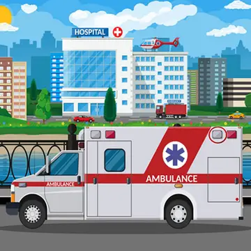 Jeu de différences Ambulance Trucks - Jeu en ligne gratuit