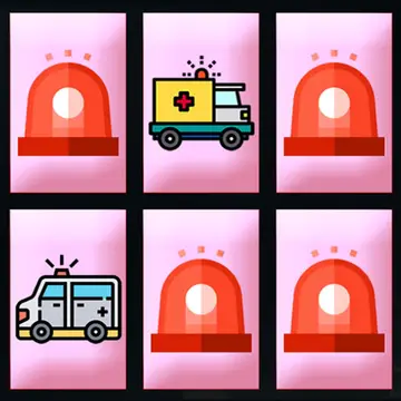 Ambulance Trucks Memory Spiel kostenlos online spielen