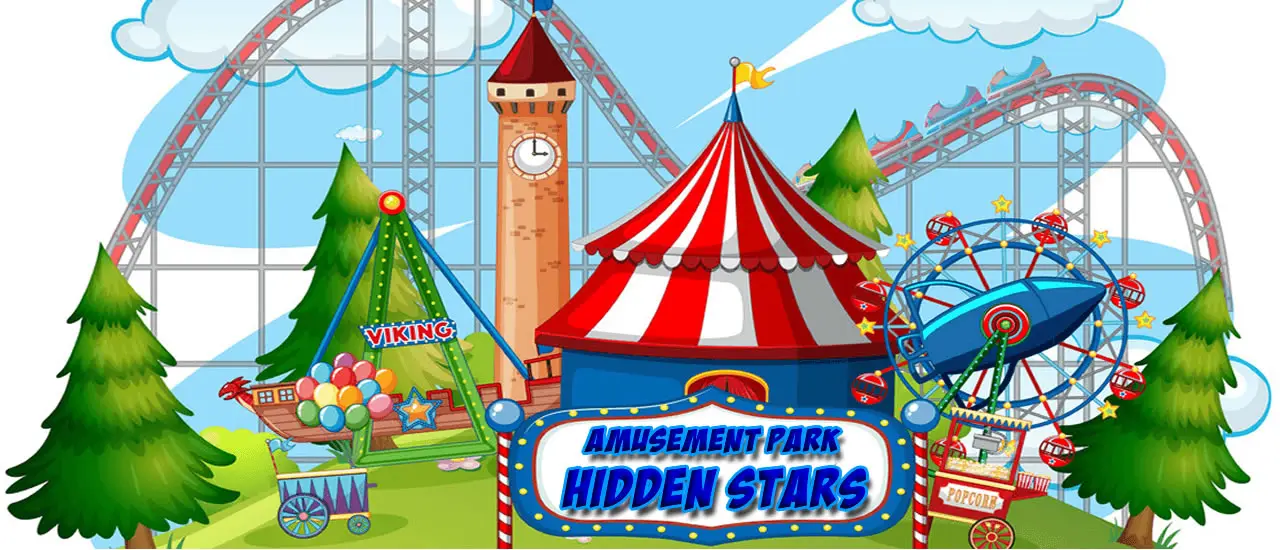 Amusement Park Hidden Stars - Ücretsiz Online Gizli Nesne ve Beceri Oyunu