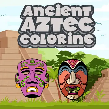 Antik Aztek Boyama Oyunu - Ücretsiz Online Çocuklar İçin