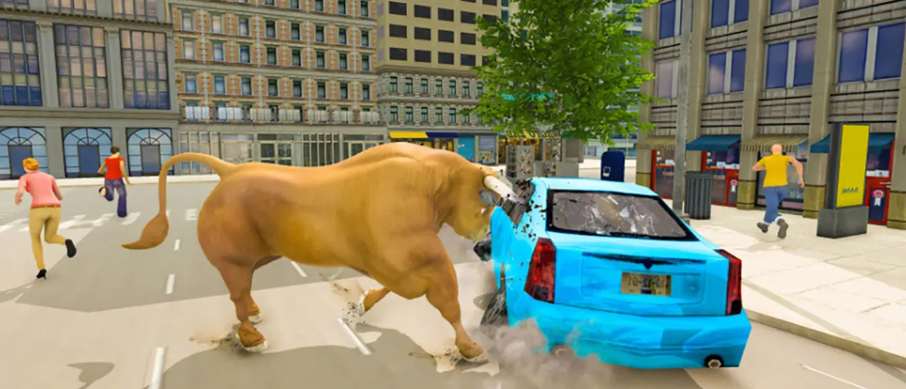 Angry Bull Attack Wild Hunt Simulator