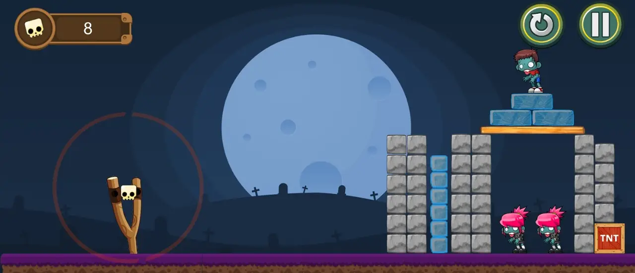 Angry Skulls Oyna - Eğlenceli Zombi Temalı Oyun
