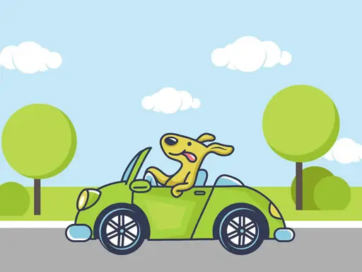 Animal Happy Drive Boyama Oyunu - Ücretsiz Online Oyna
