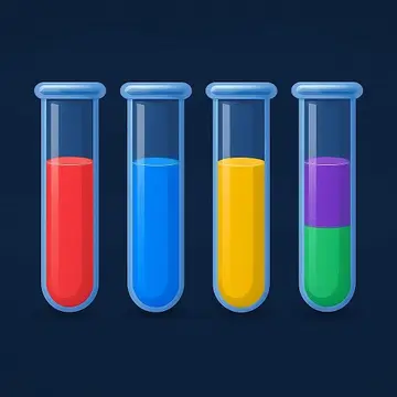 Aqua Sort: Wasserfarben Puzzle – Kostenloses Spiel zum Sortieren