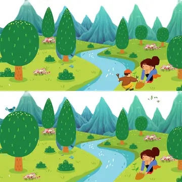 Arbor Day Unterschiede Spiel – Kostenlose Online Suchspiel