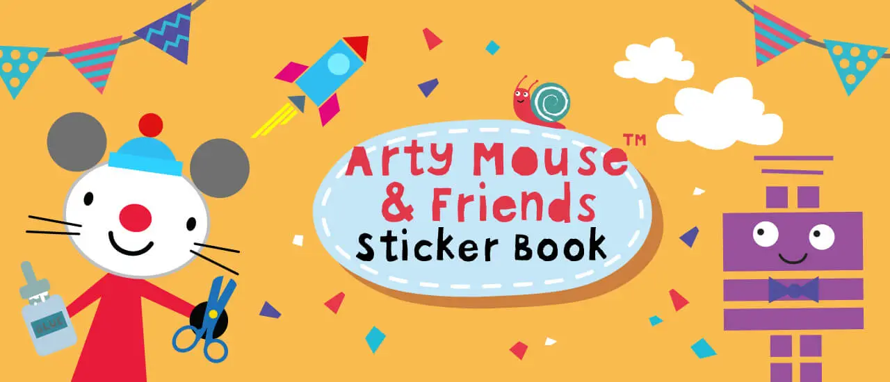 Arty Mouse Sticker Book - Jogo de Arte para Crianças Grátis