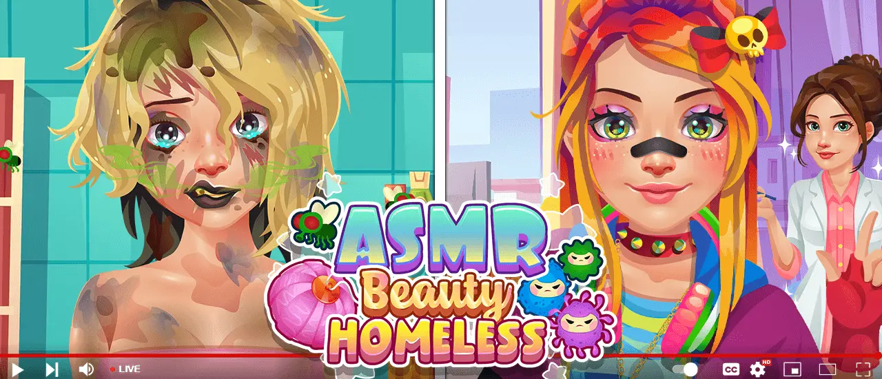 ASMR Beauty Homeless Oyna - Güzellik ve Bakım Simülatörü