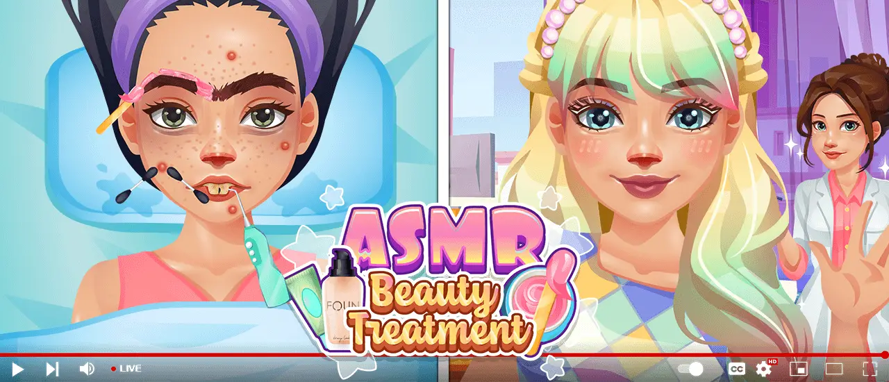 ASMR Beauty Treatment - Play Game for Relaxing Spa & Makeup Fun