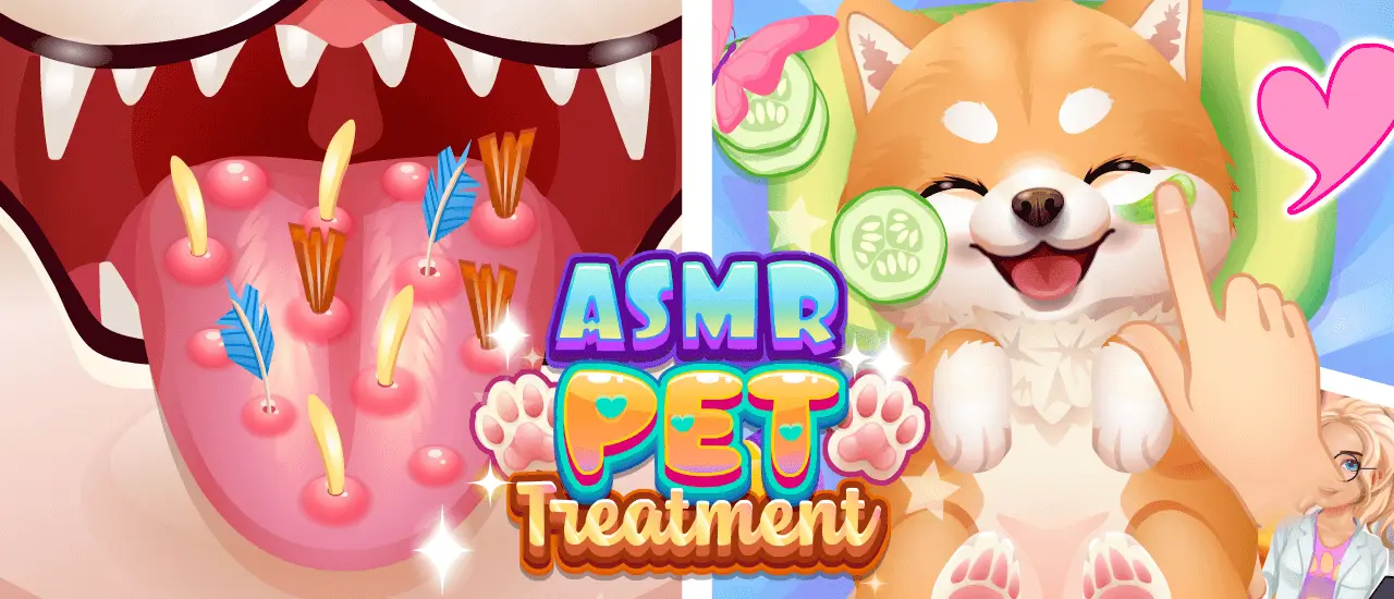 ASMR Pet Treatment - Relaxing Care & Dress-up Play Game