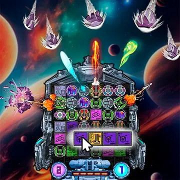 Asteroid Shield: Jogo de Combate Espacial e Match-3 Grátis