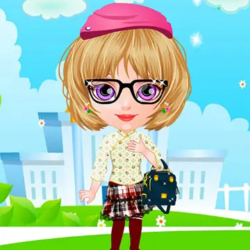 Baby Halen Go To School - Jogo de Vestir e Brincar Online Grátis