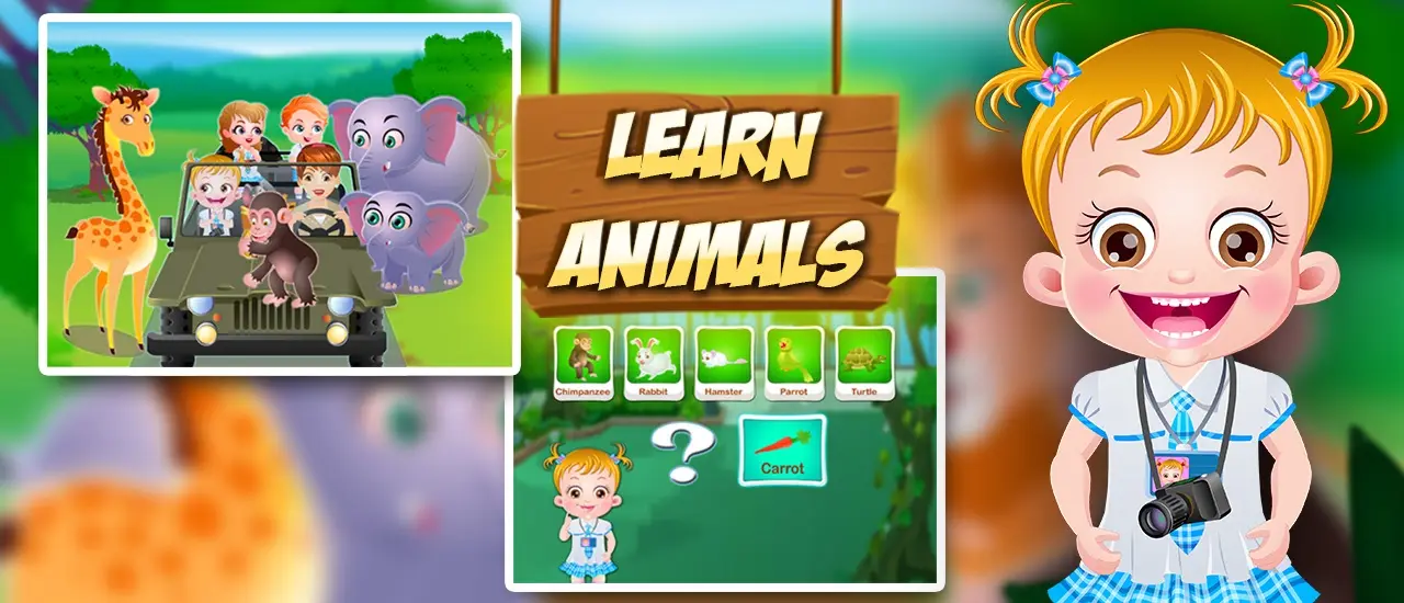 Baby Hazel 学習ゲーム:動物と鳥について学ぼう