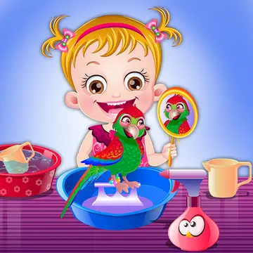 Baby Hazel Cuidado de Loros - Juego Gratis en Línea