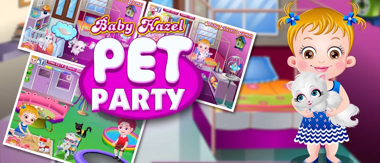 Baby Hazel Pet Party - Jogue e Divirta-se com Animais de Estimação