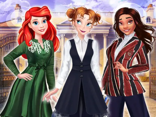 Back to School Princess Preppy Style - Juego de vestir para niñas