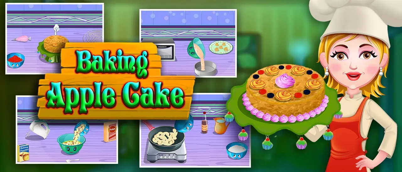 Baking Apple Cake - Juego de Cocina para Aprender a Hornear