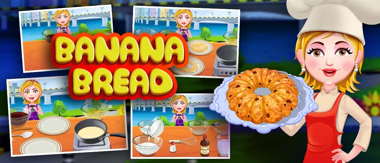 Banana Bread Cooking Game - Fun Baking Simulator