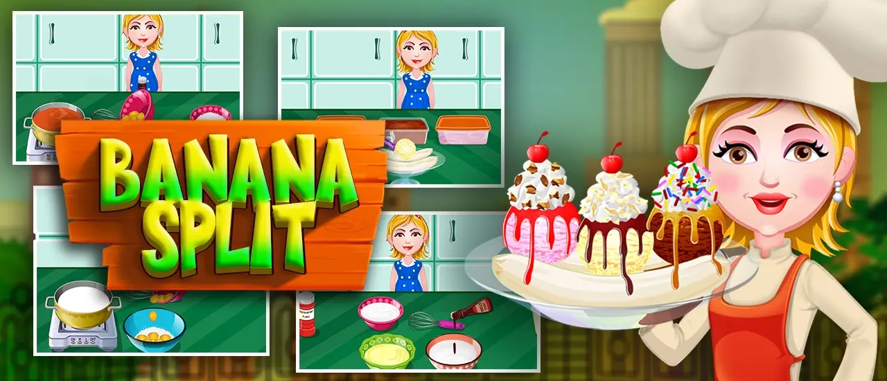 Banana Split - Jeu de Cuisine et Glace à Jouer Gratuitement