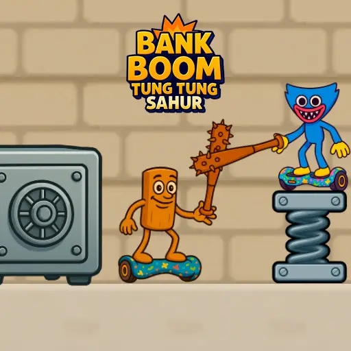 Bank Boom Tung Tung Sahur - 銀行強盗ゲームで遊ぼう