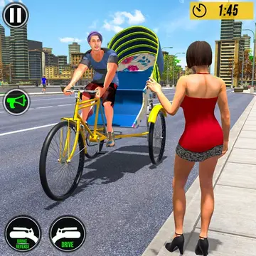 Bicycle Tuk Tuk Auto Rickshaw Jogo de Corrida e Direção Grátis