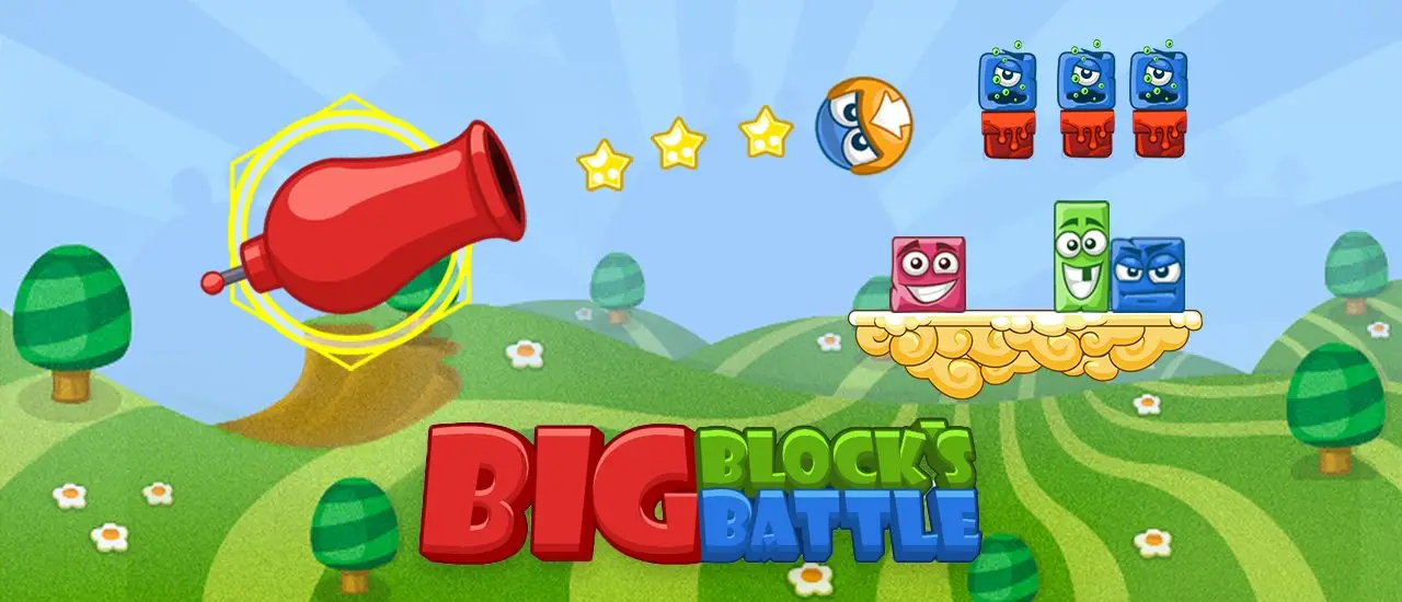 Big Blocks Battle - Free Online Shooting Puzzle Game