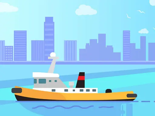 Big Boats Coloring - Juego de pintar gratis para niños en línea