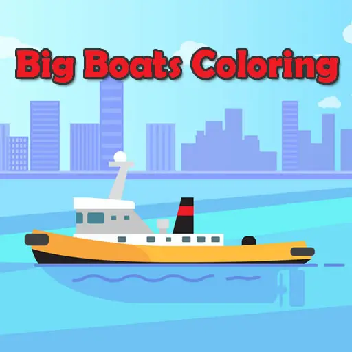 Big Boats Coloring - Juego de pintar gratis para niños en línea