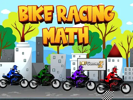 Bike Racing Math - Jogue jogo de corrida e matemática online grátis