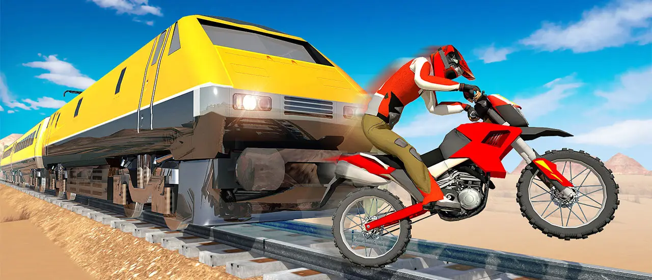 Bike Vs. Train - Juego de carreras de motos y trenes online gratis