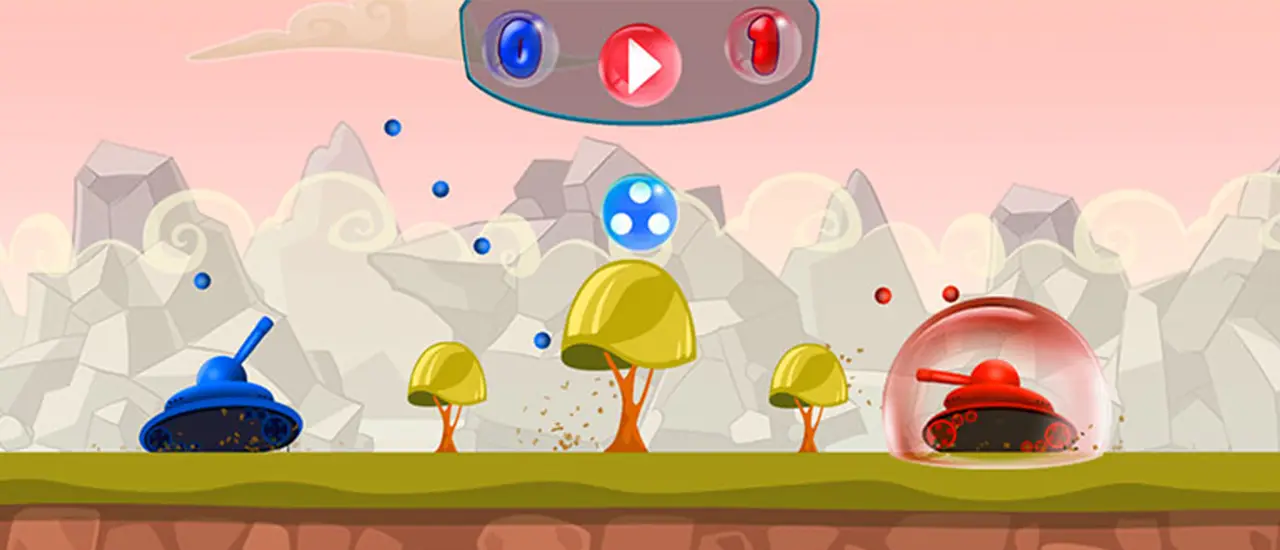 Blob Tank Wars - لعبة Tanks القتال المجانية على الإنترنت