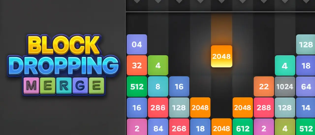 Block Dropping Merge – Kostenloses Puzzlespiel zum Spielen
