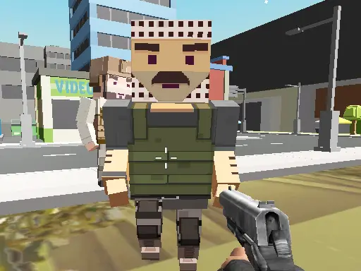 Block Pixel Cop لعبة أكشن مجانية للعب عبر الإنترنت