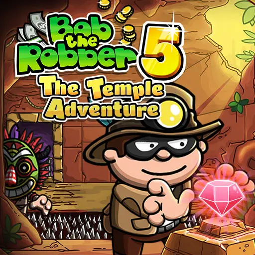 Bob The Robber 5 Temple Adventure kostenlos spielen - Abenteuer Spiel für Fans