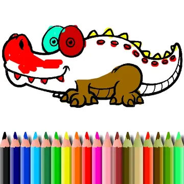BTS Alligator Coloring - Jeu de coloriage en ligne gratuit
