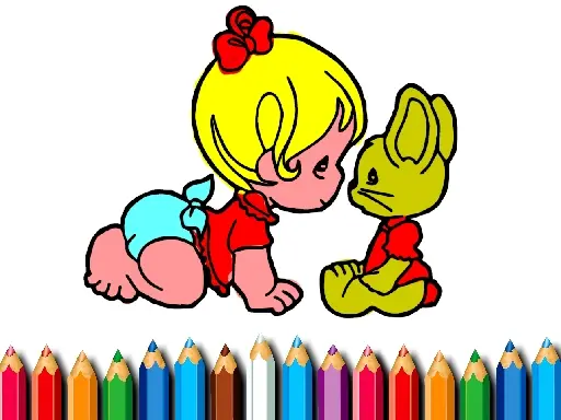 BTS Baby Girl Coloring Juego Gratis para Niños en Línea
