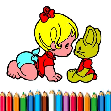 BTS Baby Girl Coloring Juego Gratis para Niños en Línea