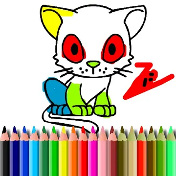 BTS Cat Coloring Juego Gratis para Niños - Dibujar y Colorear en Línea