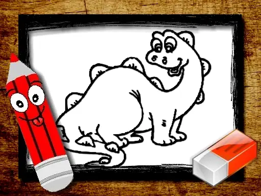BTS Dinosaur Coloring Book - Juego de pintar gratis online