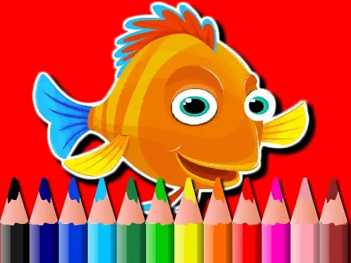 BTS Fish Coloring Book 無料オンライン塗り絵ゲーム