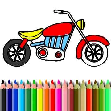 BTS Motorbike Coloring オンライン無料ゲーム - 色塗り遊び