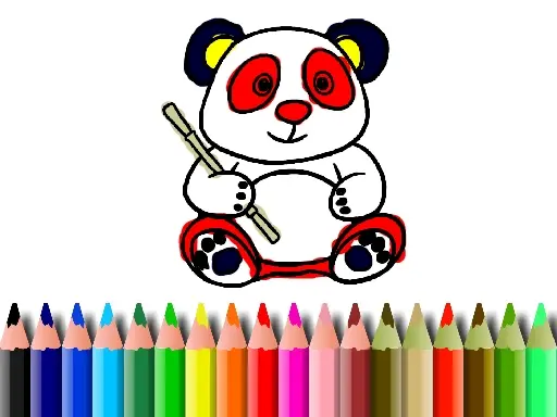 BTS Panda Coloring - Juego online gratis para colorear