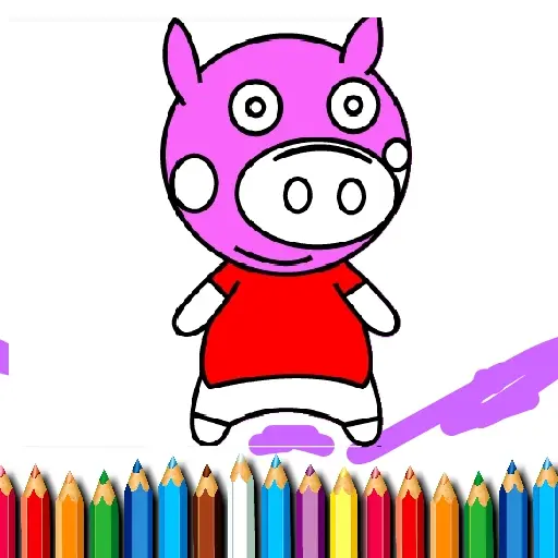 BTS Pig Coloring Book - Juego de Colorear para Niños Gratis