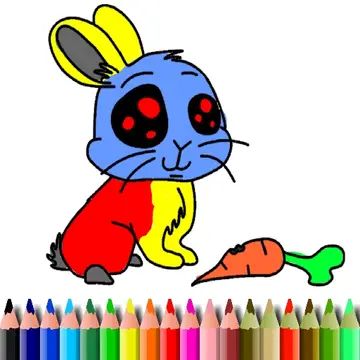 BTS Rabbit Malbuch online kostenlos spielen – Malspiel für Kinder