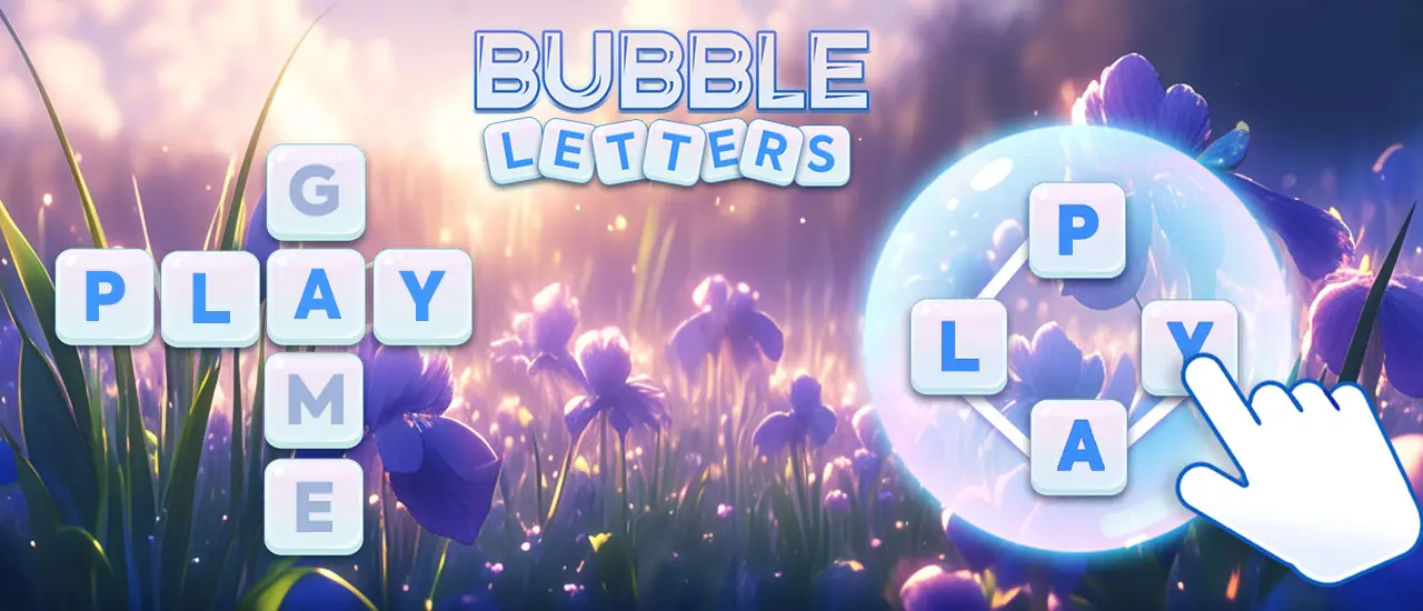 Bubble Letters: Juego de Palabras en Línea Gratis
