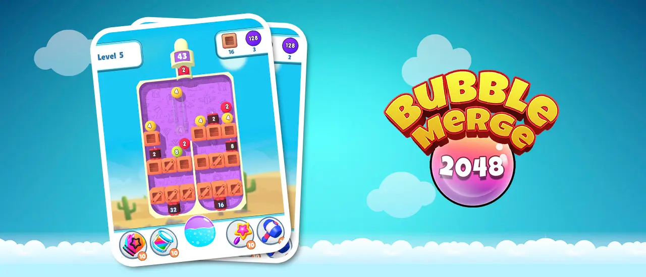 Bubble Merge 2048 Ücretsiz Oyna - Eşleştirme ve Patlatma Oyunu